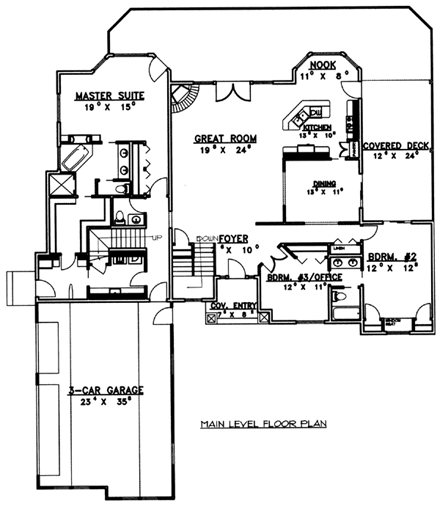 House Plan 87193 First Level Plan
