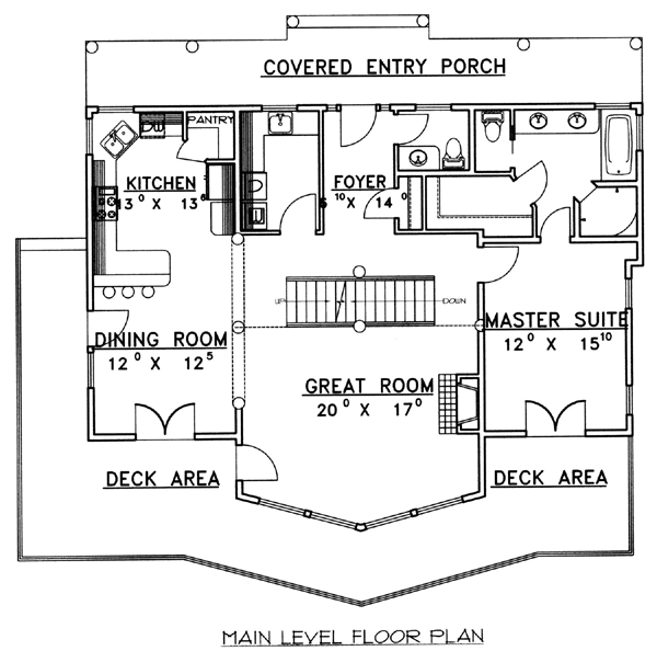 Contemporary Level One of Plan 87197