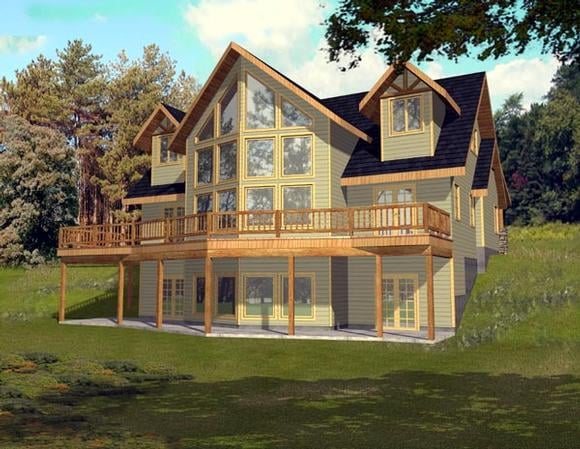 House Plan 87197 Elevation