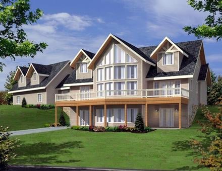 House Plan 87204 Elevation