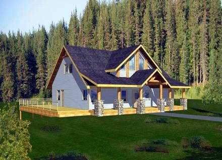 House Plan 87205 Elevation