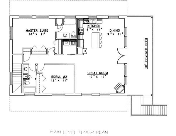 Contemporary Level One of Plan 87207