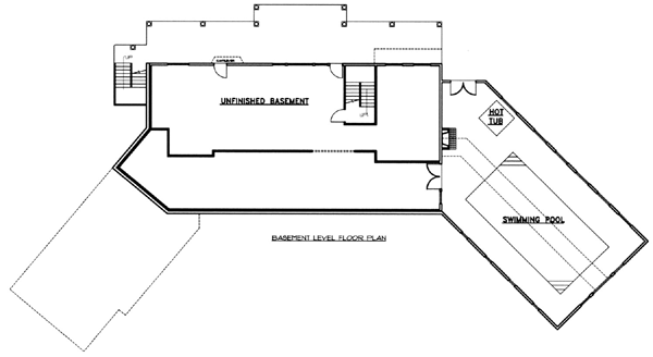 Traditional Lower Level of Plan 87211