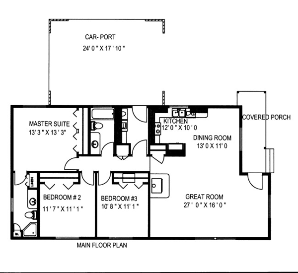 Ranch Level One of Plan 87217