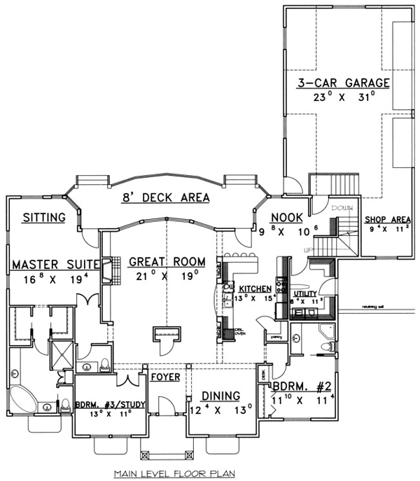 Ranch Level One of Plan 87219