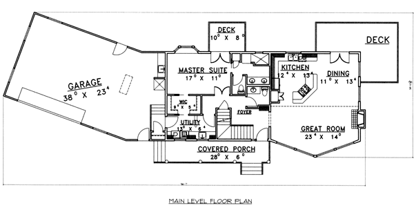 Contemporary Level One of Plan 87224