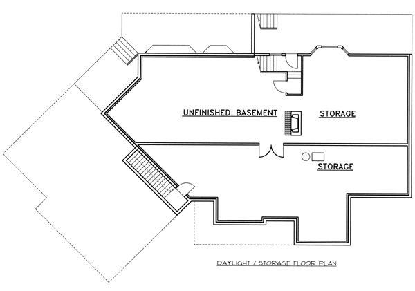 Ranch Lower Level of Plan 87225