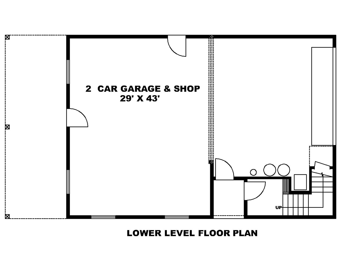 Contemporary Level One of Plan 87228