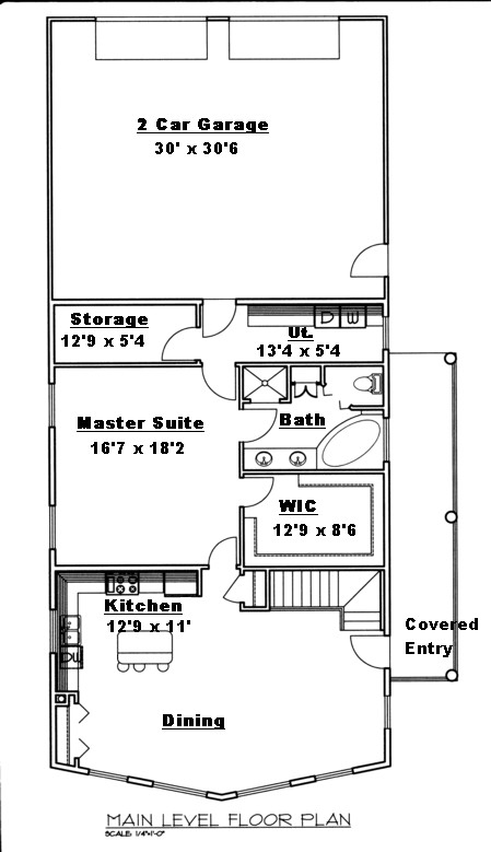 Contemporary Level One of Plan 87231