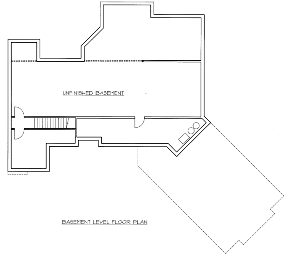 Ranch Lower Level of Plan 87239