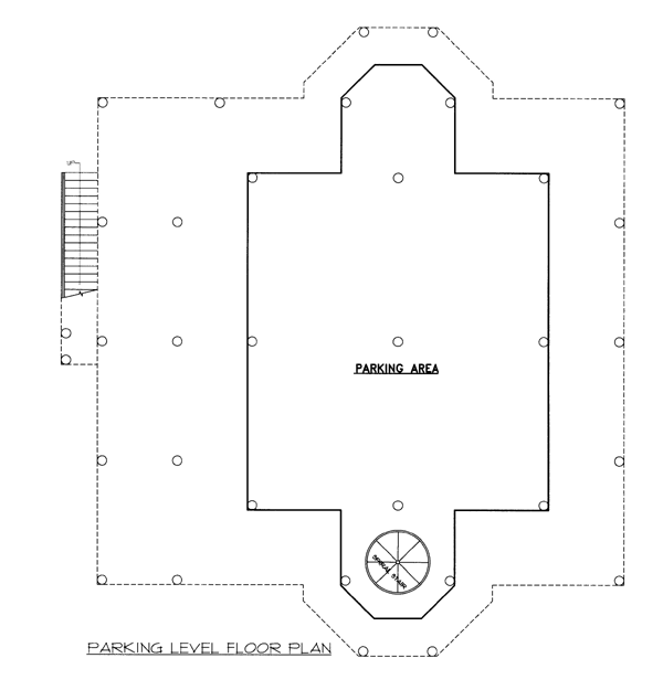 Traditional Lower Level of Plan 87244