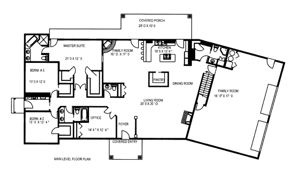 Ranch Level One of Plan 87256