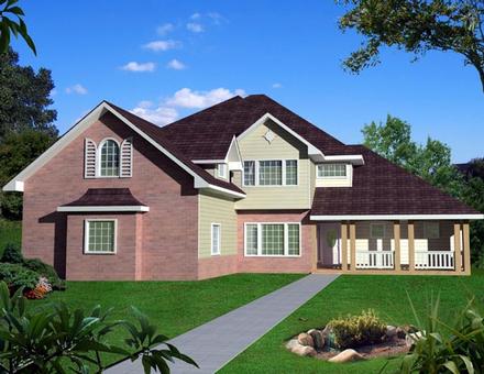 Traditional Elevation of Plan 87261