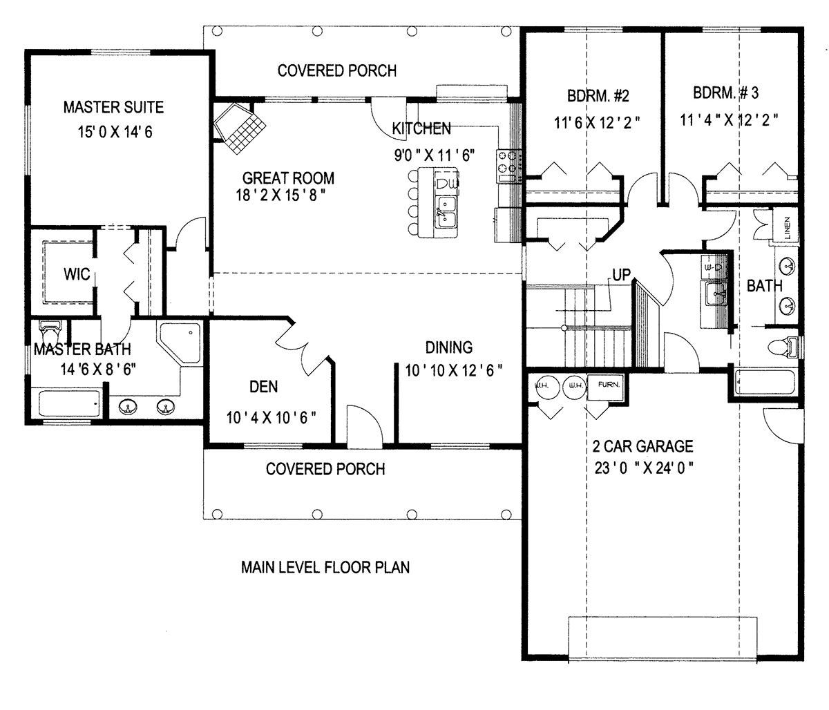 Ranch Level One of Plan 87263