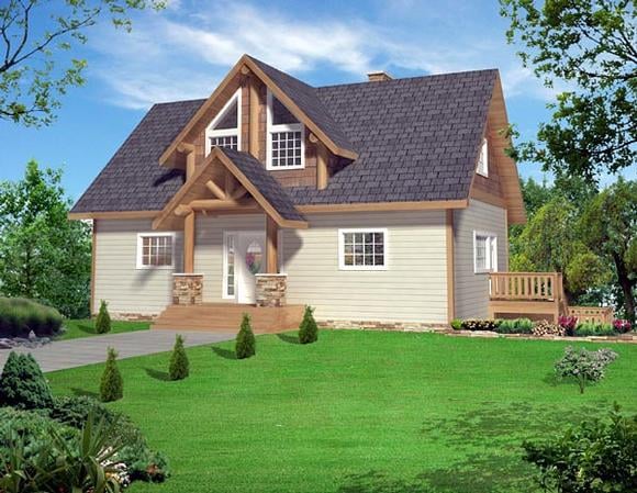 House Plan 87267 Elevation