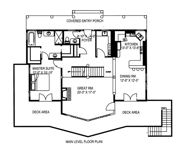 Contemporary Level One of Plan 87269