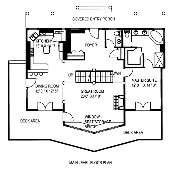 Contemporary Level One of Plan 87270
