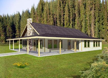 Ranch Elevation of Plan 87272
