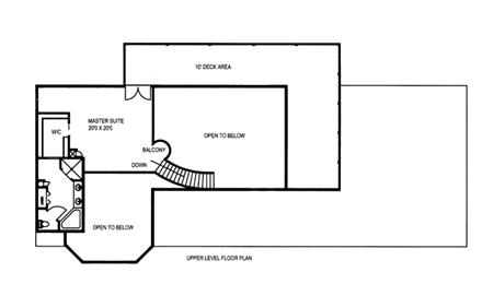 House Plan 87274 Second Level Plan