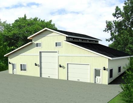 Garage Plan 87275 - 3 Car Garage Elevation