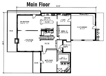 Contemporary Level One of Plan 87285