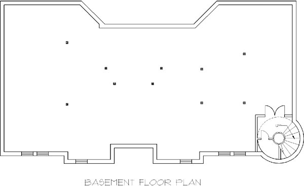 Victorian Lower Level of Plan 87287