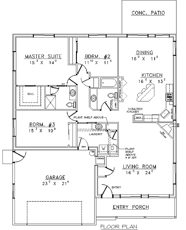 Traditional Level One of Plan 87296