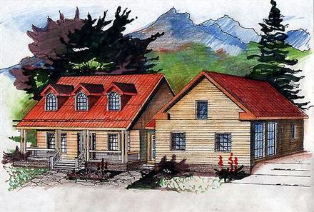 House Plan 87299 Elevation