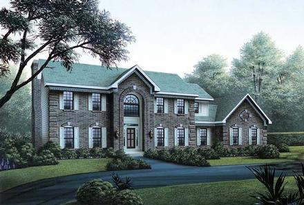 Colonial Elevation of Plan 87305