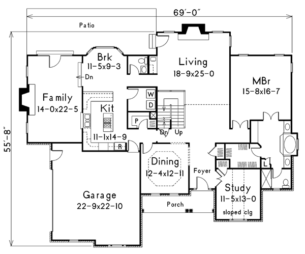 Traditional Level One of Plan 87306