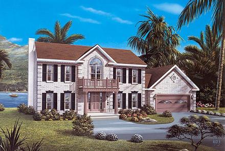 Colonial Elevation of Plan 87321