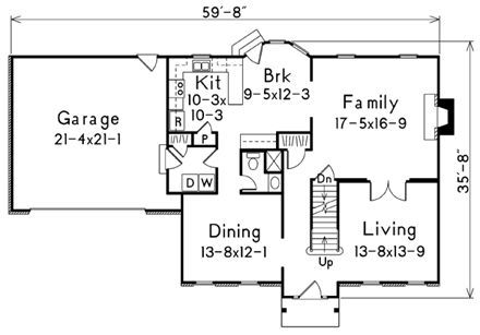 House Plan 87325 First Level Plan