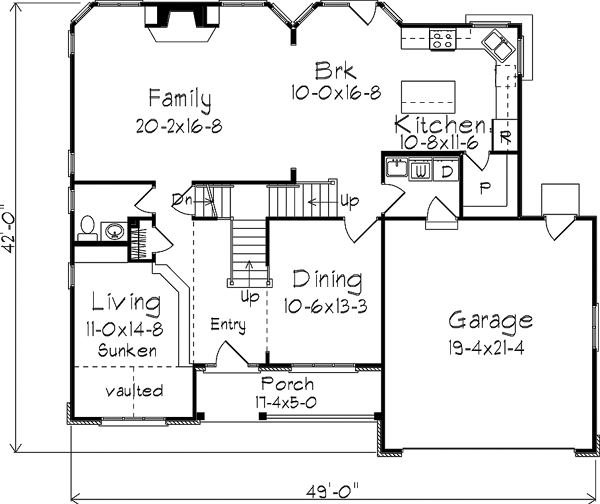 Traditional Level One of Plan 87336