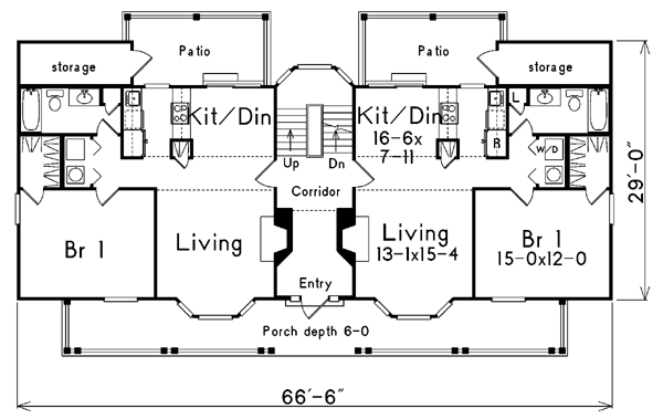 Multi-Family Plan 87348 Level One