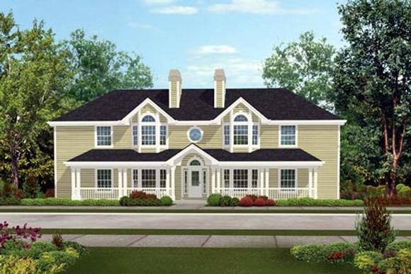 Multi-Family Plan 87348 Elevation