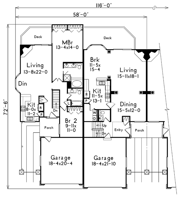 Traditional Level One of Plan 87350