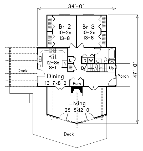 A-Frame Level One of Plan 87366