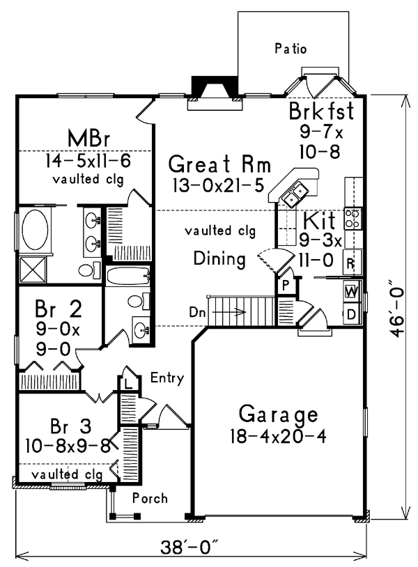 Traditional Level One of Plan 87377