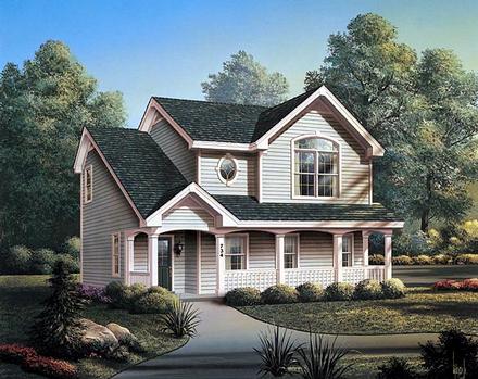 Garage Plan 87382 - 2 Car Garage Apartment Elevation