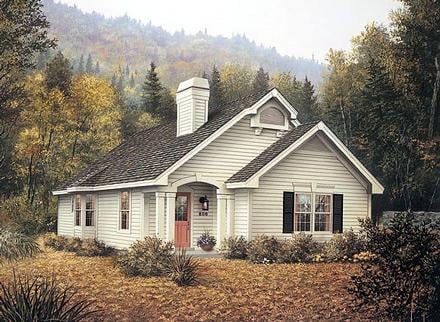 House Plan 87389 Elevation