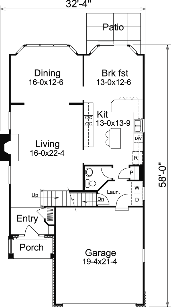 Country Traditional Level One of Plan 87399