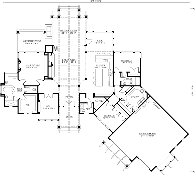 Craftsman Level One of Plan 87400