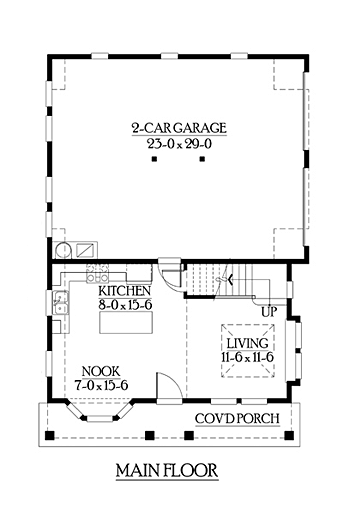 House Plan 87406 First Level Plan