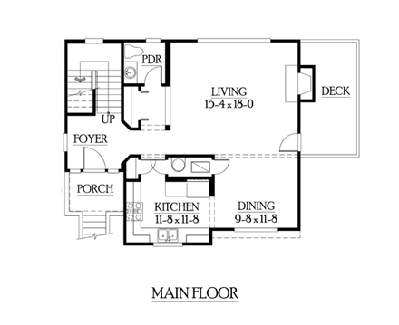 House Plan 87413 First Level Plan