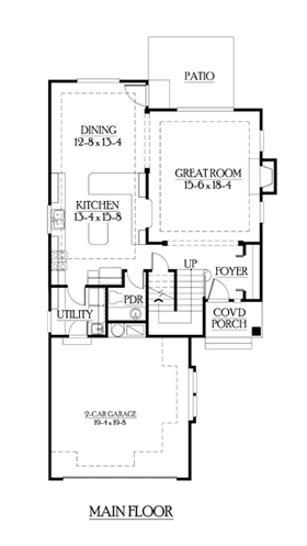 House Plan 87416 First Level Plan