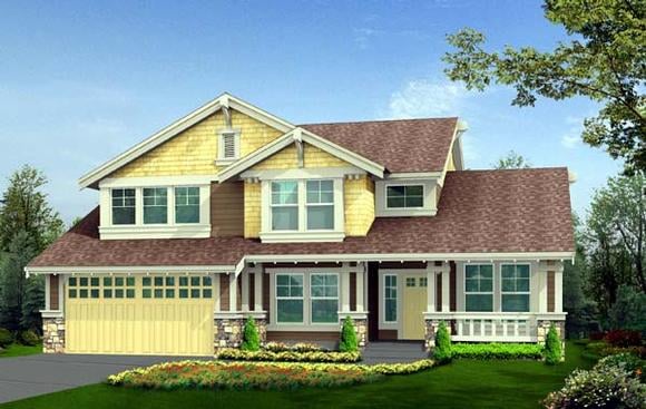 House Plan 87417 Elevation