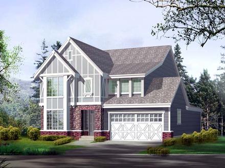 Craftsman Elevation of Plan 87427