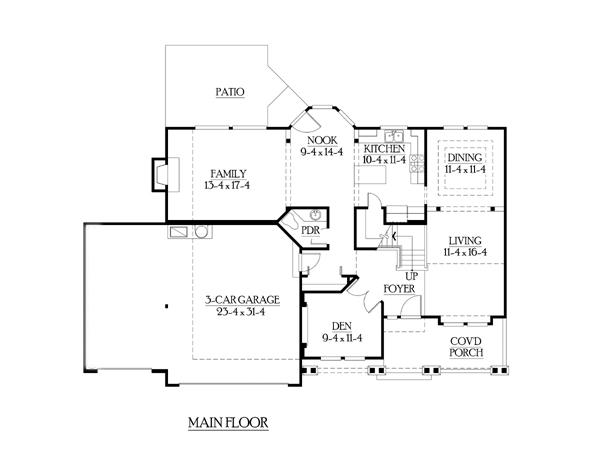 Craftsman Level One of Plan 87429