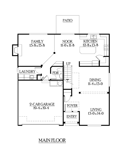 Craftsman Level One of Plan 87433