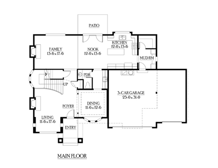 House Plan 87435 First Level Plan